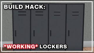 How to Build *WORKING* Lockers in Bloxburg - BUILD HACK