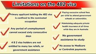 SUBCLASS 482 VISA: LIMITATIONS & ADVANTAGES Subclass 482 #Australia Working Visa |Employer Sponsored