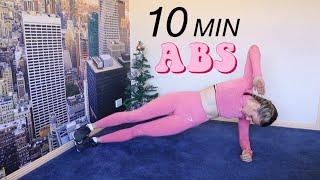 10 min FAT BURNING ABS WORKOUT// TOTAL CORE | No Equipment At Home