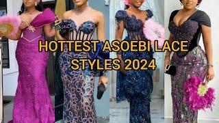 2024 Hottest asoebi lace styles for classy ladies | Lace dress designs 2024 | Ankara styles