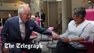 King Charles meets cancer patients in first public appearance since diagnosis