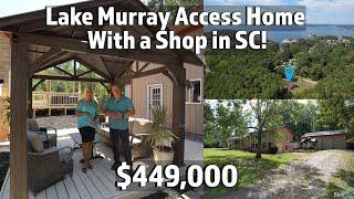 Lake Murray Access Home For Sale in South Carolina!