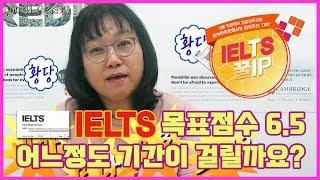 아이엘츠 꿀팁10편 : 목표점수 6.5 어느정도 기간이 걸릴까요?