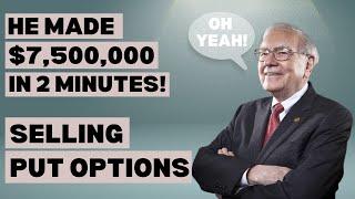 Warren Buffett Made $7.5 Million Selling Put Options