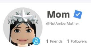 MY MOM MADE A ROBLOX ACCOUNT.. 