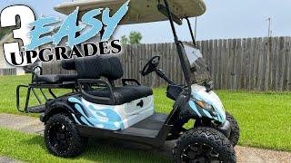 3 EASY Golf Cart UPGRADES From 10L0L | This Will Transform Your Look!