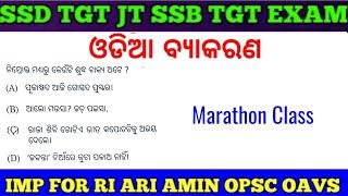 Target SSB TGT SSD TGT Sevak Sevika Exam !! Odia Grammar MCQs !! OAVS OPSC RI ARI OSSTET BEd !!