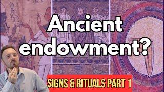 Ancient symbols, signs, handclasps, embraces and clothing in the temple endowment?