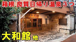 【1日で巡る】箱根で入るべき日帰り温泉3つ!大和館 他 来訪記!（箱根温泉 源泉掛け流し）