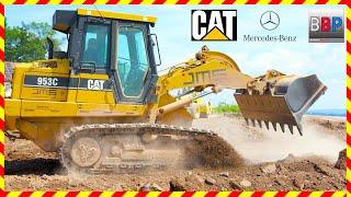 CAT 953C & Mercedes Sattelkipper, Weinstadt, 2024. #caterpillar #trackloader