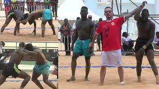 1/2 Finale Championnat Beach Wrestling :1ère défaite de Adama Thior contre Bakayoko Badjini du Niger