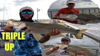 Fishing Florida's Most INSANE Pier!! Sebastian Inlet Monster Snook Frenzy