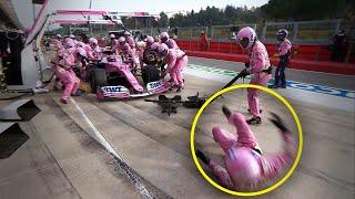 Formula 1 Pit Stops Going WRONG for 10 minutes Straight