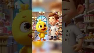Poor Duckling! Bought Candy But Got Robbed by a Crow! #duck #animation #shorts