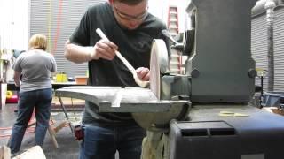 Making a backscratcher with a sander