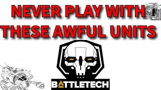 The WORST mechs in Battletech! (by battlefield role)