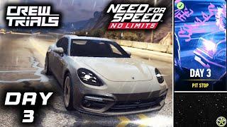 NFS No Limits | Day 3 - Porsche Panamera Turbo | Crew Trials