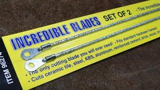 Harbor Freight Incredible Carbide Grit Hack Saw Blades Review