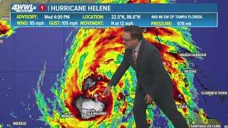 Tropical Update: Hurricane Helene expected to strengthen before making impactful landfall