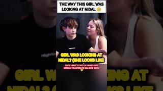 The WAY this Girl was LOOKING at Nidal Wonder? #nalish #shorts #trending #cute #tiktok #shortsfeed