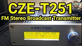 CZE T251 0-25W Power Adjustable Professional FM Stereo Broadcast Transmitter