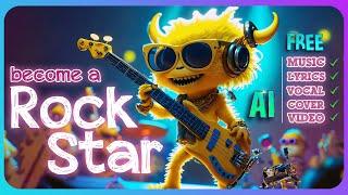 AI ROCKSTAR | Creating an AI SONG | Full tutorial | FREE AI tools