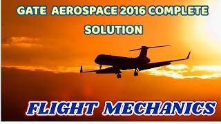 GATE AEROSPACE 2016 Flight Mechanics Paper Analysis: Answer Key & Question Paper