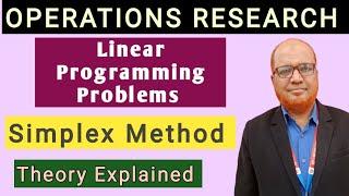 Operations Research I Linear Programming Problems I Simplex Method I Theory I Hasham Ali Khan I