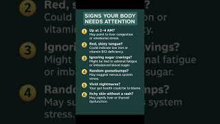 Your Body Is Begging for Attention! Do You Have These Signs?