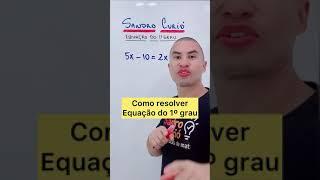 HOW TO SOLVE A FIRST DEGREE EQUATION | #shorts