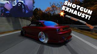 I Drifted 3 Cars In 1 Run? SHOTGUN EXHAUST S14 INCLUDED! Uphill Japan Touge | Assetto Corsa |  T300