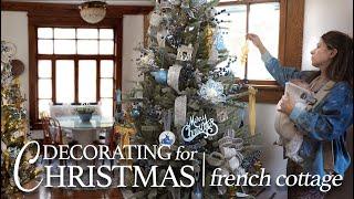 Decorating my Cozy French Cottage Breakfast Room for Christmas 2024!