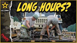 Active duty Army - How many hours do you work?