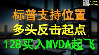 【美股12.23】多头反击点位 英伟达128埋伏入场 期权已翻倍 量化选股标的推荐 #NVDA #SPY #PANW #BYD #ADP #WFC