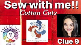 Sew with me! Cotton Cuts Puzzle Mystery Quilt - Spring 2024 - Tree of Life - Large Jubilee - Clue 9