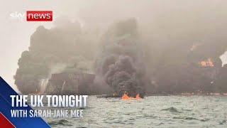 Oil tanker and cargo ship collide off coast of UK coast | The UK Tonight with Sarah-Jane Mee