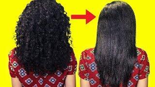 Permanent Hair Straightening At Home Using 100% Natural Ingredients - My Simple Remedies