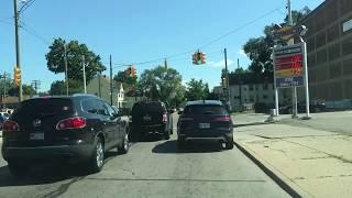 Driving to West Village in Detroit, Michigan from Eastpointe, Michigan