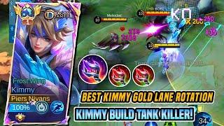 TUTORIAL MAIN KIMMY GOLD LANE DENGAN BUILD TERSAKIT! - Mobile Legends