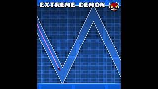 Geometry Dash EXTREME VS IMPOSSIBLE Demon #shorts