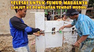 HUJAN DERAS MENGGUYUR KP.LEBAK BITUNG SAAT PEMASANGAN MESIN AIR&TOREN AKHIRNYA SUMUR MANUAL SELESAI.