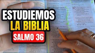 Cómo ESTUDIAR la BIBLIA correctamente Salmo 36