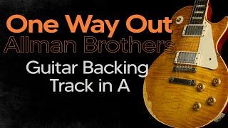 Southern Rock / Blues Backing Track in A (One Way Out - Allman Brothers)