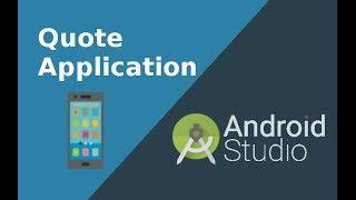 How to Program Android Quote App: Part 1-Layout Design