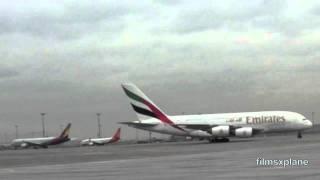 Emirates A380 at Seoul Airport [HD]