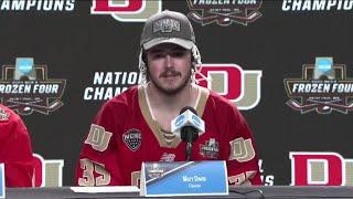 Goaltender Matt Davis' determination leads to domination in DU title win