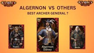 Evony - Detailed Comparison of New Archer General(Algernon VS Others)