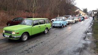 Trabant Wartburg sraz novoroční setkání #trabant #wartburg #coldstart