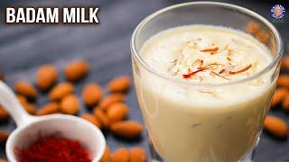 Hot Badam Milk Recipe | Homemade Almond Milk | Milk And Nuts Based Drink | Healthy Winter Drinks