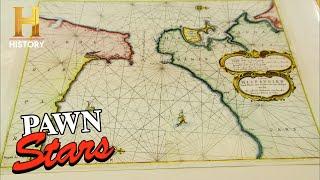 Pawn Stars Do America: RESTORED 1660 MAP MAKES RICK A BIG PROFIT! (Season 1)